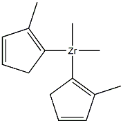 Dimethylbis(methylcyclopentadienyl)zirconium, 98% 구조식 이미지