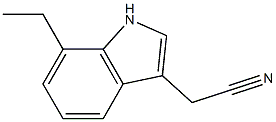 7-Ethylindole-3-acetonitrile Structure