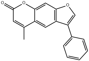 5-methyl-3-phenyl-7H-furo[3,2-g]chromen-7-one 구조식 이미지