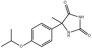 5-methyl-5-[4-(propan-2-yloxy)phenyl]imidazolidine-2,4-dione 구조식 이미지