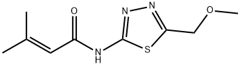 N-[5-(methoxymethyl)-1,3,4-thiadiazol-2-yl]-3-methyl-2-butenamide Structure