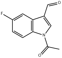 1H-Indole-3-carboxaldehyde, 1-acetyl-5-fluoro-
 구조식 이미지