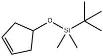 tert-butyl(cyclopent-3-enyloxy)dimethylsilane 구조식 이미지