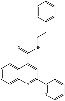 N-(2-phenylethyl)-2-(pyridin-2-yl)quinoline-4-carboxamide Structure