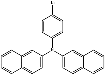 N-(4-Bromophenyl)-N-(naphthalen-2-yl)naphthalen-2-amine Structure