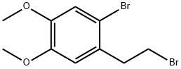 1-bromo-2-(2-bromoethyl)-4,5-dimethoxy-benzene
 구조식 이미지