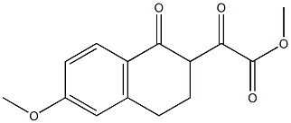 methyl 2-(6-methoxy-1-oxo-1,2,3,4-tetrahydronaphthalen-2-yl)-2-oxoacetate 구조식 이미지