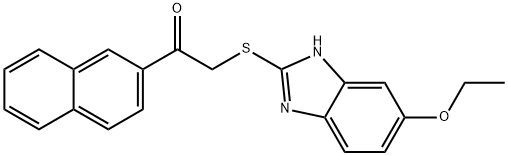 2-[(5-ethoxy-1H-benzimidazol-2-yl)sulfanyl]-1-(naphthalen-2-yl)ethanone 구조식 이미지