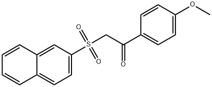 1-(4-methoxyphenyl)-2-(naphthalen-2-ylsulfonyl)ethanone Structure
