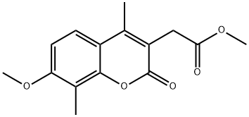 methyl 2-(7-methoxy-4,8-dimethyl-2-oxo-2H-chromen-3-yl)acetate Structure