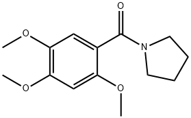 pyrrolidin-1-yl(2,4,5-trimethoxyphenyl)methanone Structure