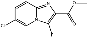 6-Chloro-3-fluoro-imidazo[1,2-a]pyridine-2-carboxylic acid methyl ester 구조식 이미지