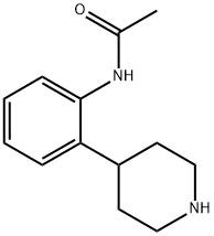 N-(2-(piperidin-4-yl)phenyl)acetamide hydrochloride 구조식 이미지