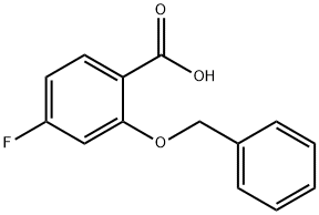 2-(BENZYLOXY)-4-FLUOROBENZOIC ACID Structure