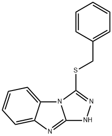 3-Benzylsulfanyl-9H-benzo[4,5]imidazo[2,1-c][1,2,4]triazole 구조식 이미지