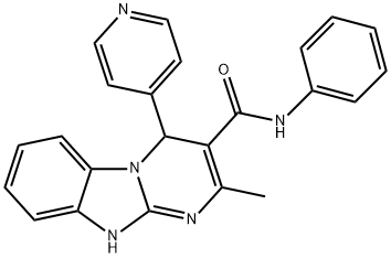 2-methyl-N-phenyl-4-(pyridin-4-yl)-1,4-dihydropyrimido[1,2-a]benzimidazole-3-carboxamide Structure