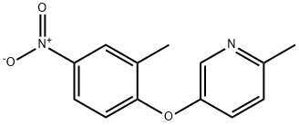 Pyridine, 2-methyl-5-(2-methyl-4-nitrophenoxy)-
 구조식 이미지