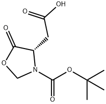 N-Boc-5-oxazolidinone-L-aspartic acid Structure