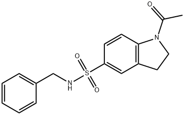 1-acetyl-N-benzyl-2,3-dihydro-1H-indole-5-sulfonamide Structure