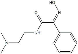 (2Z)-N-[2-(dimethylamino)ethyl]-2-(hydroxyimino)-2-phenylethanamide Structure