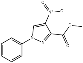 methyl 4-nitro-1-phenyl-1H-pyrazole-3-carboxylate Structure