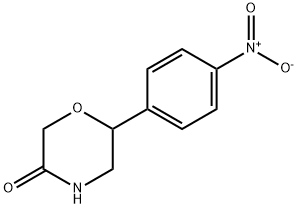 6-(4-Nitro-phenyl)-morpholin-3-one Structure