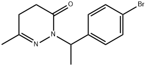 2-(1-(4-Bromophenyl)ethyl)-6-methyl-4,5-dihydropyridazin-3(2H)-one 구조식 이미지