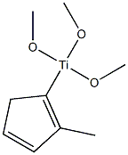 Trimethoxy(methylcyclopentadienyl)titanium, 98% 구조식 이미지