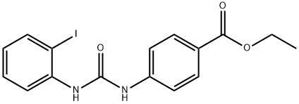 ethyl 4-(3-(2-iodophenyl)ureido)benzoate Structure