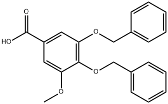 3,4-Bis(benzyloxy)-5-methoxybenzoic acid 구조식 이미지