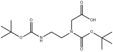 N-Boc-N-[2-(Boc-amino)ethyl]glycine 구조식 이미지