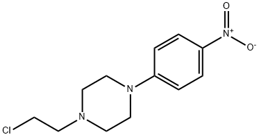 1-(2-Chloroethyl)-4-(4-nitrophenyl)piperazine 구조식 이미지