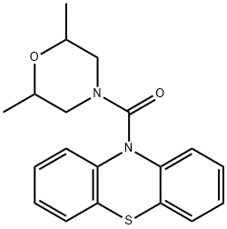 (2,6-dimethylmorpholin-4-yl)(10H-phenothiazin-10-yl)methanone Structure