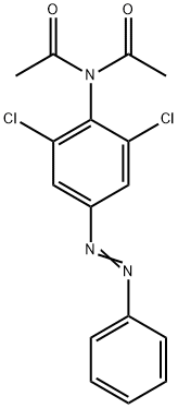 N,N-DIACETYL-2,6-DICHLORO-4-(PHENYLAZO)ANILINE 구조식 이미지