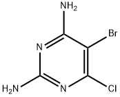 5-브로모-6-클로로피리미딘-2,4-디아민 구조식 이미지