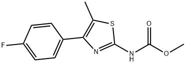 methyl (4-(4-fluorophenyl)-5-methylthiazol-2-yl)carbamate 구조식 이미지