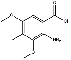 2-amino-3,5-dimethoxy-4-methylbenzoic acid Structure