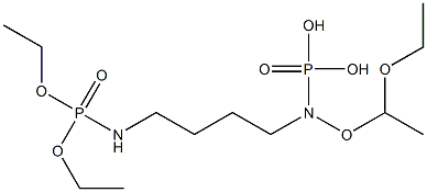 [4-(Diethoxy-phosphorylamino)-butyl]-phosphoramidic acid diethyl ester 구조식 이미지