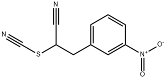 3-(3-Nitro-phenyl)-2-thiocyanato-propionitrile Structure