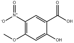 2-Hydroxy-4-methoxy-5-nitro-benzoic acid Structure