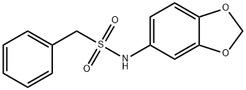 N-(1,3-benzodioxol-5-yl)-1-phenylmethanesulfonamide Structure