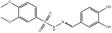(Z)-N'-(3,4-dihydroxybenzylidene)-3,4-dimethoxybenzenesulfonohydrazide Structure