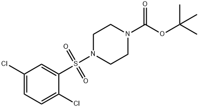 tert-butyl 4-((2,5-dichlorophenyl)sulfonyl)piperazine-1-carboxylate Structure