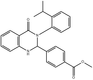 methyl 4-(3-(2-isopropylphenyl)-4-oxo-1,2,3,4-tetrahydroquinazolin-2-yl)benzoate Structure
