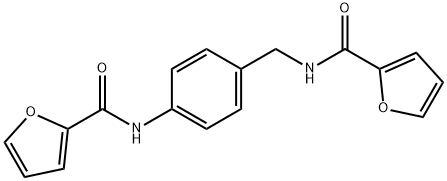 N-{4-[(furan-2-ylcarbonyl)amino]benzyl}furan-2-carboxamide Structure