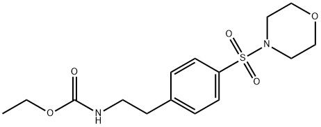 ethyl {2-[4-(morpholin-4-ylsulfonyl)phenyl]ethyl}carbamate 구조식 이미지