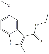 ethyl 5-methoxy-2-methylbenzofuran-3-carboxylate 구조식 이미지