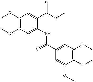 methyl 4,5-dimethoxy-2-(3,4,5-trimethoxybenzamido)benzoate Structure
