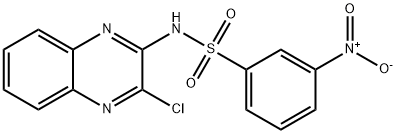 N-(3-chloroquinoxalin-2-yl)-3-nitrobenzenesulfonamide 구조식 이미지