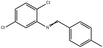 2,5-DICHLORO-N-(4-METHYLBENZYLIDENE)ANILINE Structure